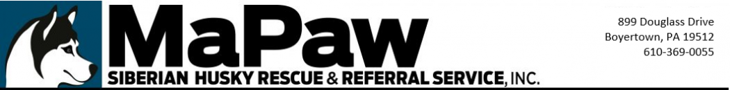 MaPaw Siberian Husky Rescue & Referral Service Logo